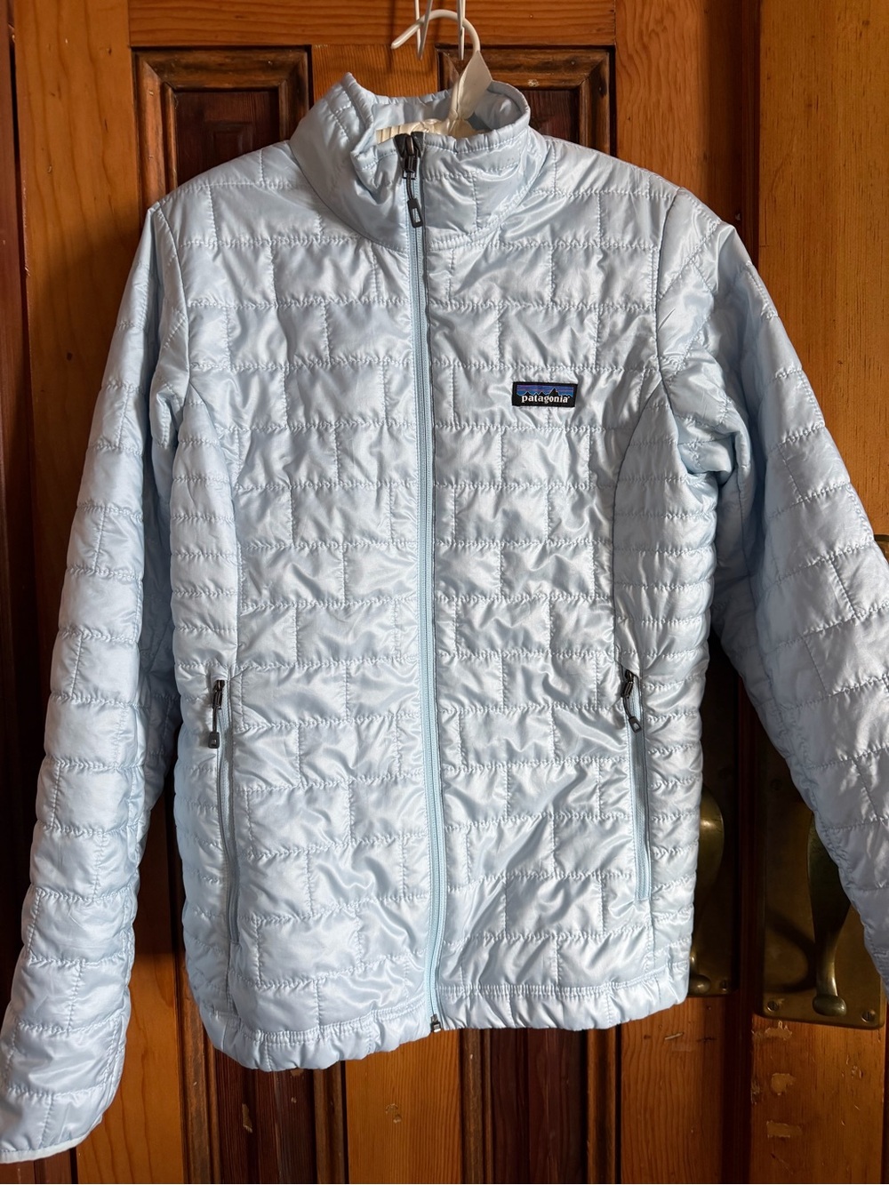 Patagonia Light Blue Quilted Puffer Jacket